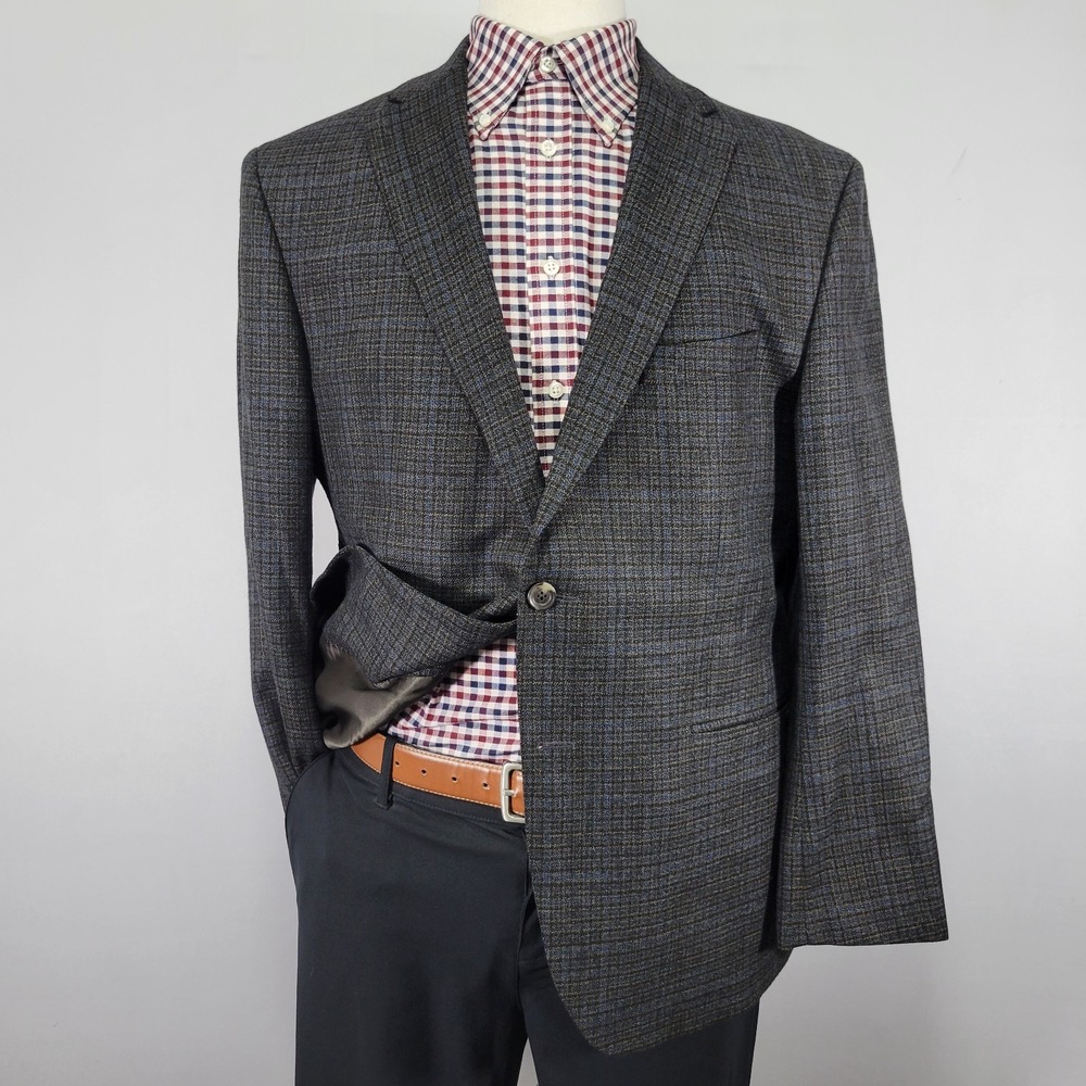 Daniel Cremiux Cooper SPJ Men's Sport‎ Coat Blazer Two Button Flannel Wool 44S